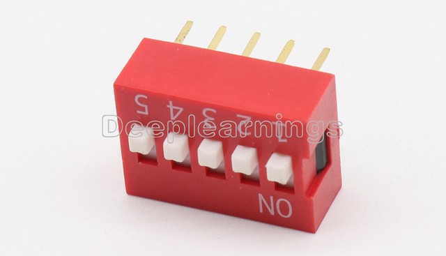 S802-10 PEZZI INTERRUTTORE DIP 2 pin RM 2,54 Micro codier selettore scorrevole pianoforte