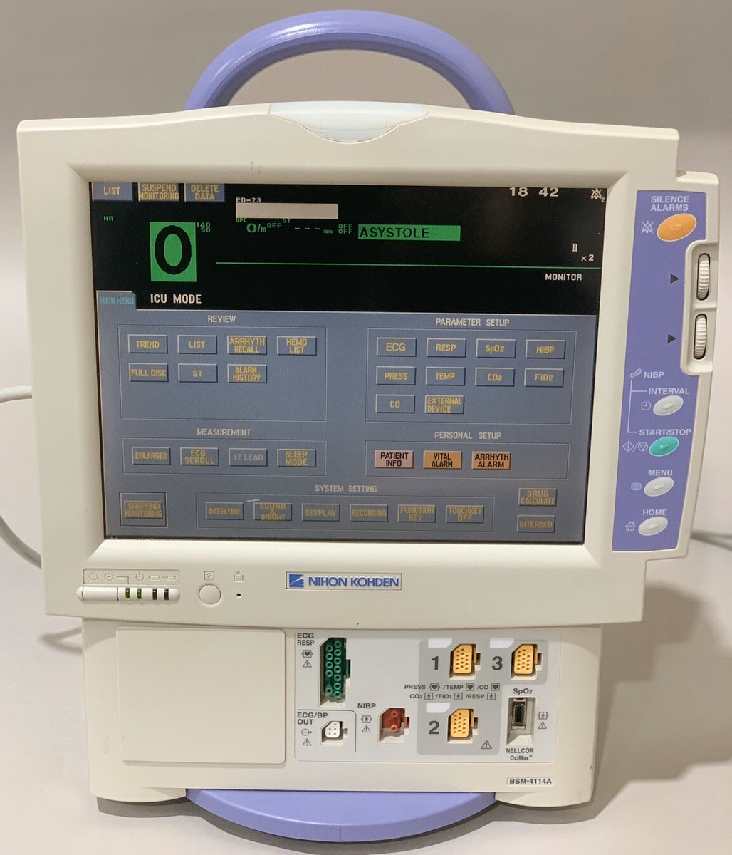 Pana Color診断器 210 Nihon Kohden BSM-4114A Bedside Patient Monitor - SPO2 - ECG