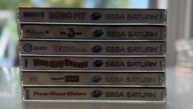 6 SEGA Saturn Games Lot - CIB, NIB, Robo Pit, Three Dirty Dwarves, Mortal Kombat