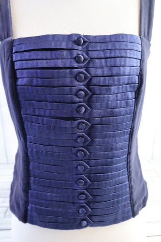 Giorgio Armani Korsett Damen Größe 42 Marineblau Tanktop Authentisch US-Größe 6 - Bild 2 von 9