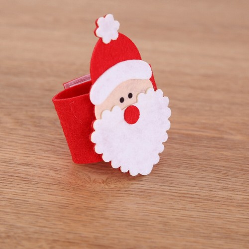 4 Stück Weihnachtsmann Serviette Kreis Weihnachten Ringe Serviette Schnalle - Bild 6 von 12