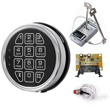Gun Safe Lock Replacement Electronic Safe Lock Solenoid Lock & 2 Master Key