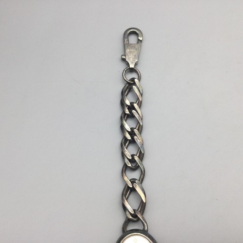 Timex Watch Women 19mm Bling Silver Tone Oval Dial Chain Band New Battery 6.5" - Picture 10 of 16