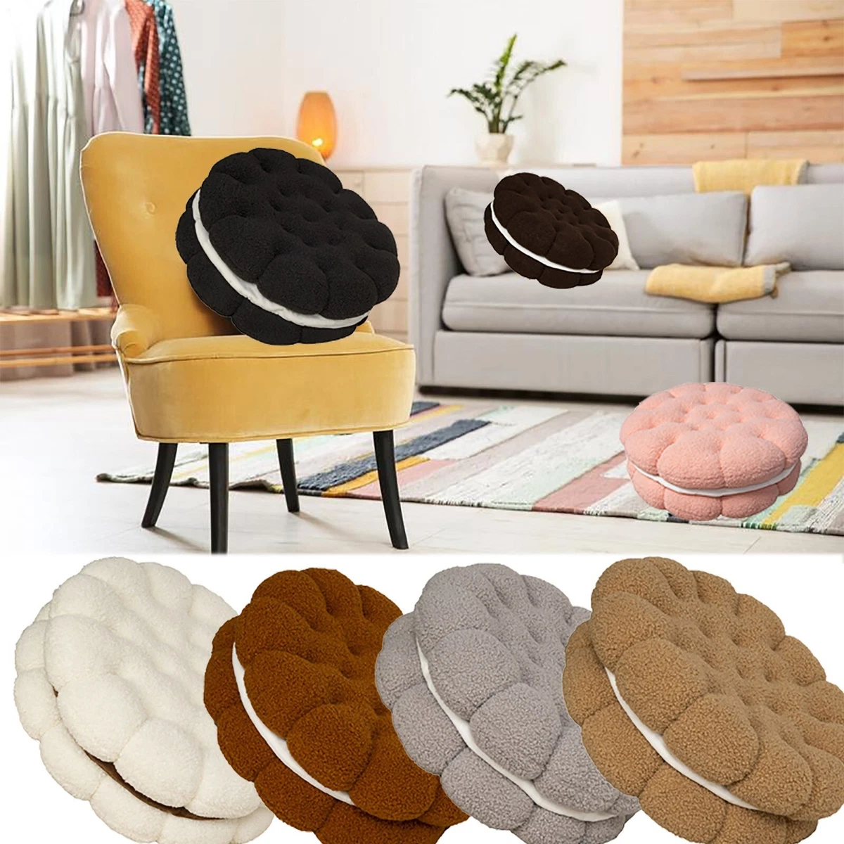 All Season With Round Pillow For Home Office Sofa Bedside Waist