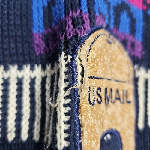 Vtg 80s Bonnie Noble Sweater Cats Kittens USA Ugly XL Grandma Core Rare AOP - Picture 4 of 6