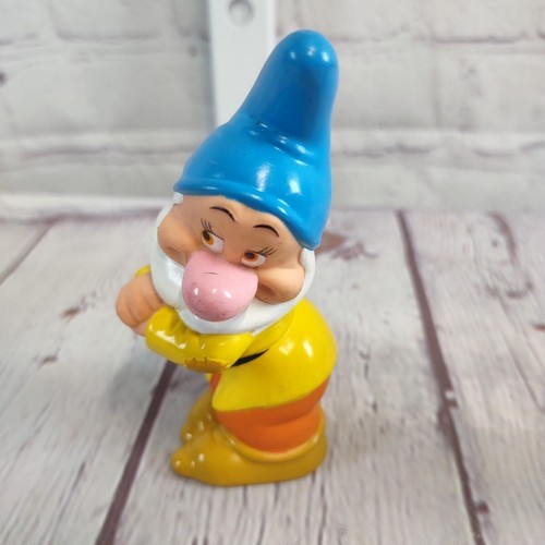 McDonald's 1990 Happy Meal siete enanos juguete y figuras de goma estornudadas/tímidas - Imagen 3 de 4