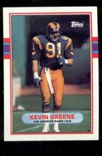 1989 Topps KEVIN GREENE Los Angeles Rams Card