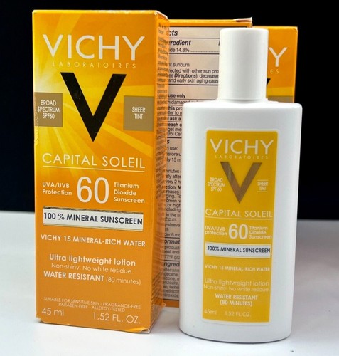 Vichy Capital Soleil Ultra Lightweight Mineral Sunscreen Tinted SPF60 or SPF50 - Picture 7 of 8