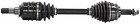 CV Axle Shaft Front Left Diversified Shafts 508N fits 00-05 Toyota Celica