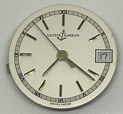 MOVIMIENTO CUARZO ULSEE NARDIN V8 C1374 Suizo 7 Joyas Funciona - Imagen 17 de 17