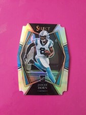 2021 Panini Select #185 Jaycee Horn RC Rookie Panthers Silver Die-Cut Prizm