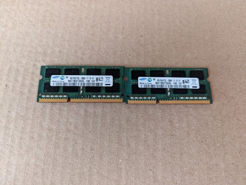 LOT OF 2 SAMSUNG M471B5273CH0-YK0 4GB PC3L-12800S DDR3 1600MHZ SO-DIMM ZZ9-2(3) - Picture 1 of 3