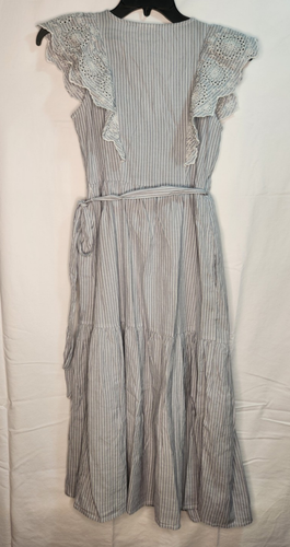 GAP Flatterärmel Midi Wickelkleid blau/weiß gestreift Gr. XS NEU - Bild 13 von 13