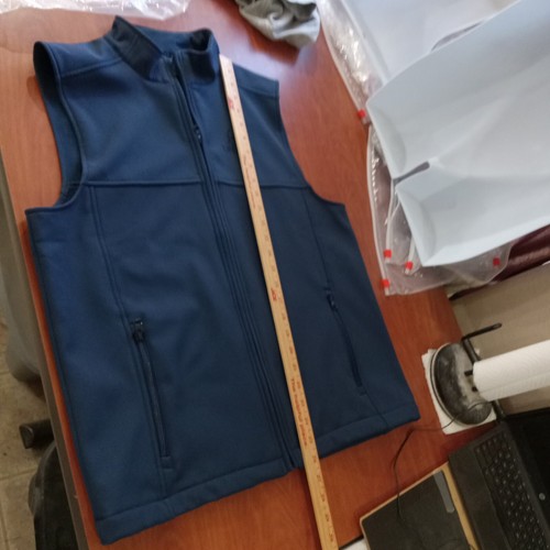 duck's unlimited Vest Jacket Size Medium Blue Fleece Lined - Picture 14 of 16