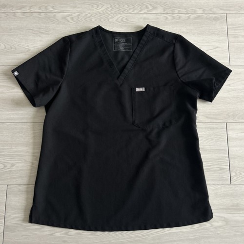 FIGS Scrub kurzärmliges Damenoberteil große schwarze Taschen technische Kollektion gebraucht, in einwandfreiem Zustand - Bild 1 von 14
