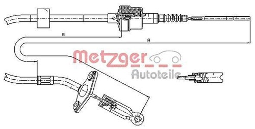 METZGER Clutch Cable For FIAT Palio Weekend Siena Strada 96-12 46781018 - Picture 1 of 6