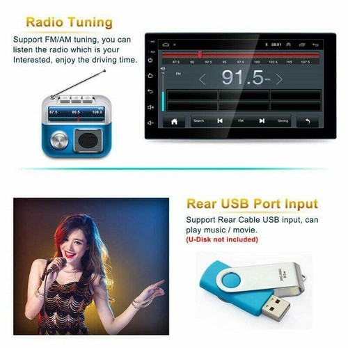 Car Radio For Grand Vitara 05-15 Stereo Multimedia Player Android GPS Navigation - Picture 7 of 11