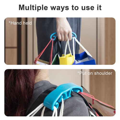 Grocery Bag Carrier Multiple Shopping Bag Holder Handle Tool - Picture 3 of 7