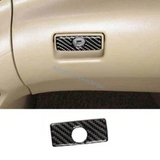 For Toyota Highlander 2008-13 Real Carbon Fiber Co-Pilot Storage Box Handle Trim