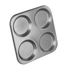 Chef Aid Yorkshire Pudding 4 Cup Muffin Non Stick Pan Tin Tart Dessert Tray