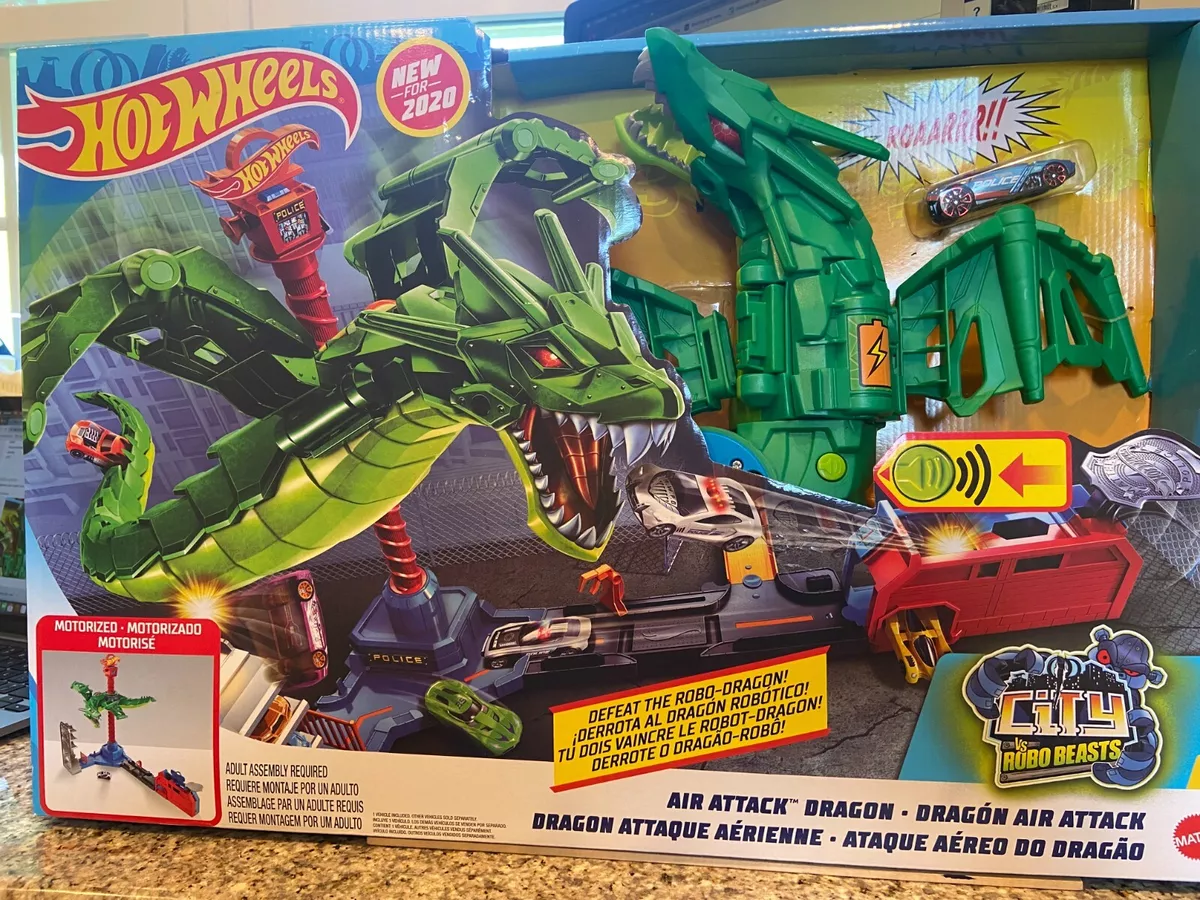 Jouet Hot Wheels - City Garage with Dragon