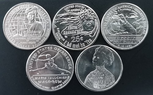 série 5 quarter dollar USA intégralité 2023 UNC atelier D - Foto 1 di 2