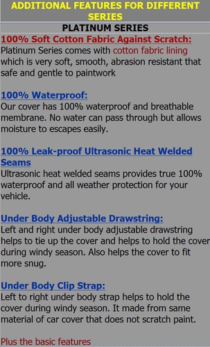 Car Cover 1988 1989 1990 1991 1992 1993 1994 1995 1996 Pontiac Grand Prix - Picture 5 of 12