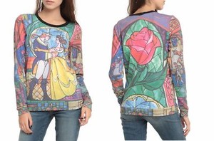 DISNEY-BEAUTY-AND-THE-BEAST-STAINED-GLASS-SUBLIMATION-SHIRT-TOP-BLOUSE-SWEATER