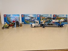 SALE! Lego City Helicopter Transporter 60049 - 100% Compl w/Minifigs Manuals Box