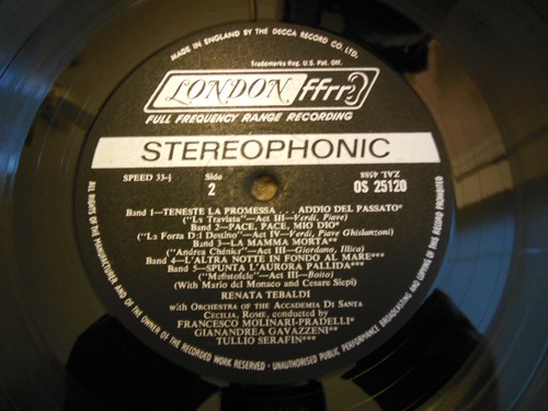Stereophonic Renata Tebaldi London OS 25120 Vinyl LP Album Record #250 - Picture 6 of 6