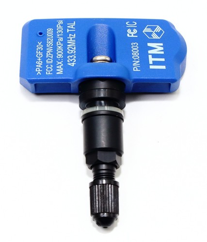 4 TPMS Tire Pressure Sensors 2006-2019 For Honda Matte Black Metal Valve Stems - Picture 3 of 8