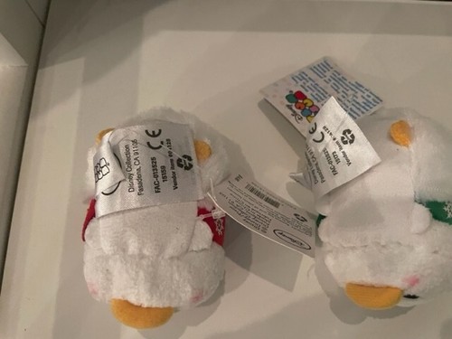 NWT DISNEY TSUM TSUM DONALD & DAISY DUCK MINI HOLIDAY PLUSH 3.5" - Picture 4 of 4