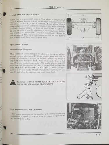White Farm Equipment - Manuale Operatori Trattore Field Boss Modello 2-180 - Foto 6 di 8
