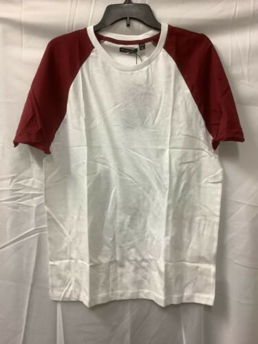 Brave Soul London Mens T Shirt White Crew Neck Raglan Sleeve Pullover Size XL - Picture 2 of 6