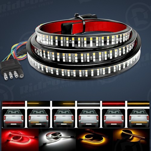 60" Inch Truck Tailgate LED Light Bar Brake Reverse Turn Signal Stop Tail Strip - Picture 9 of 16