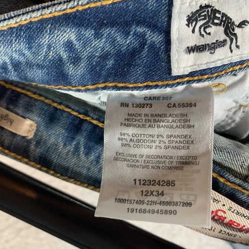 Wrangler Women's High Rise Bold Bootcut Distressed Jeans Medium Dark Size 12x34 - Bild 10 von 15