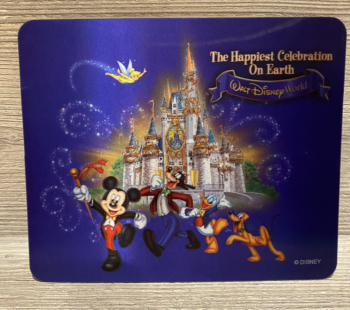 Vintage Computer Mouse Pad Walt Disney World 