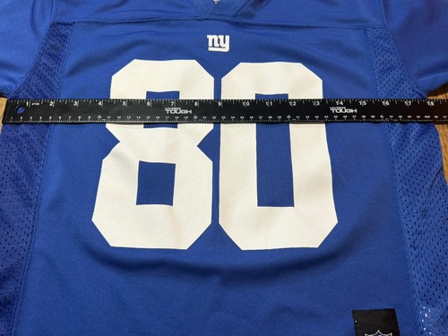 New York Giants #80 Victor Cruz NFL Team Apparel Jersey Youth Medium Blue - Picture 5 of 8