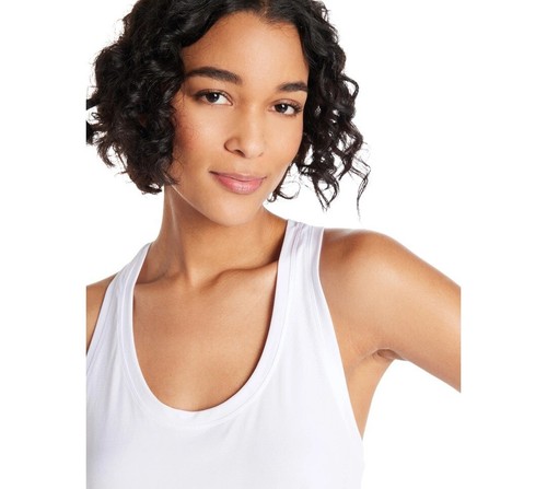Avia Women's Seamless Performance Tank Top Size M 8-10 Vivid White - Picture 5 of 7