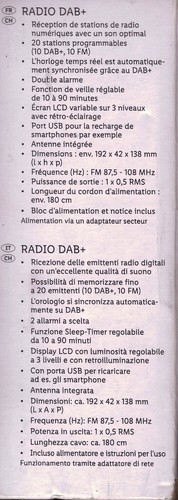 SILVERCREST SRD F1 A1 Radio DAB+ mit Alarmfunktion NEU - Bild 5 von 8