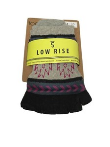 ORCHID DARK BLUE New TOESOX Women/'s LOW RISE Half Toe Grip Toe Socks Medium