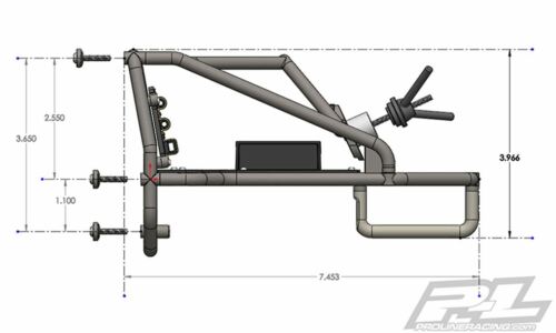 Proline Racing PRO6322-00 Back-Half Cage : Cab Only Crawler Bodies - Picture 9 of 10