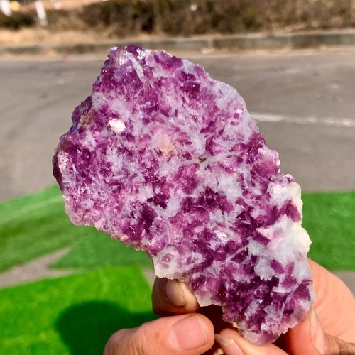 129g Natural Purple Lepidolite Crystal Sample Flake Treatment - Museum Grade - Picture 11 of 22