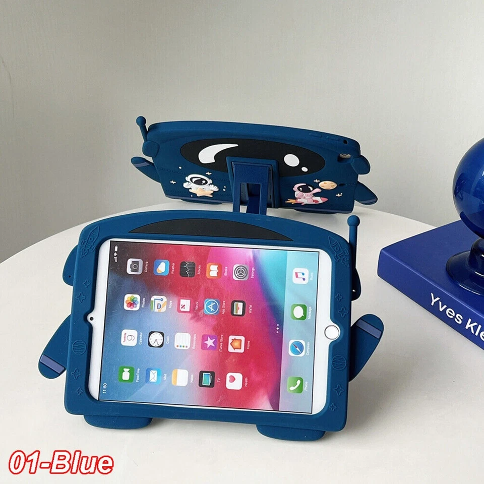 Funda con soporte de dibujos animados para niños para iPad 11ª/10ª/9ª/8ª/7ª/6ª/5ª generación A16 Pro Foto 3 de 4