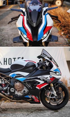 Smoke Front Windshield For BMW S1000RR M1000RR 2019-2023 Carbon Fiber Motorcycle - Picture 13 of 13
