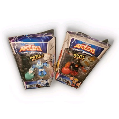 Legends of Akedo Powerstorm Battle Giants Bundle 2 Battle Action Figures Volcrag - Picture 7 of 7