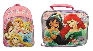 disney princess backpack with lunch bag
