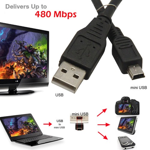 Mini USB Cable Sync Data USB2.0 Charger Cable for MP3 MP4 GPS Camera Car Recorde - Picture 6 of 12