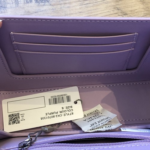 Charles & Keith Alia Ltd Edition Lilac Chain Strap Crossbody Purse NWT Dustbag - Picture 12 of 14