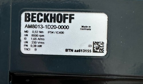 Servomotor BECKHOFF AM8013-1D20-0000 - Imagen 5 de 5